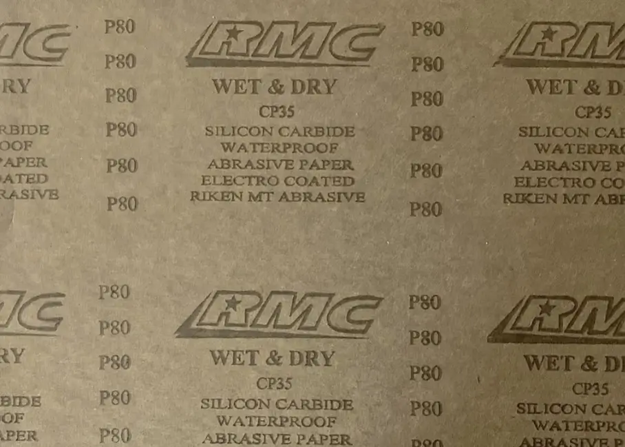 Waterproof sandpaper
